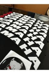 PİTBULL STİCKER VE MOTOSİKLET LASTİK YAZISI 8 ADET + YAPIŞTIRICI DAHİL YAMAHA MT07 MT25 R25 NMAX