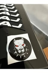 PİTBULL STİCKER VE MOTOSİKLET LASTİK YAZISI 8 ADET + YAPIŞTIRICI DAHİL BAJAJ DOMİNAR PULSAR NS RS