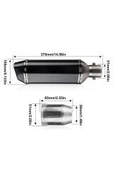 Egzoz Karbon Görünümlü Tüp Egzoz Susturuculu Paslanmaz Çelik