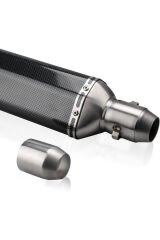 Egzoz Karbon Görünümlü Tüp Egzoz Susturuculu Paslanmaz Çelik