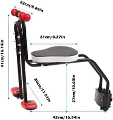 Bisiklet Çocuk Taşıyıcı Ön Taşıyıcı Kadro Bağlantılı Çelik - Süngerli kurulu