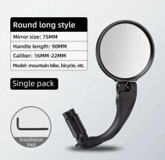 YUVARLAK Geniş Açı Bisiklet -Scooter Gidon Aynası - Dikiz Aynası Bisiklet Aksesuarı Bisiklet Ayna(adet fiyatı)