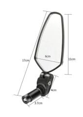 BİSİKLET SCOOTER E-BIKE GENİŞ AÇILI AYNA GİDON SONU FONKSİYONEL (adet fiyatı)