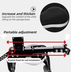 Bisiklet Ön çocuk taşıyıcı e-bike  bisiklet uyumlu  kurulu halde