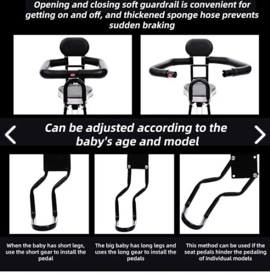 Bisiklet Ön çocuk taşıyıcı e-bike  bisiklet uyumlu  kurulu halde