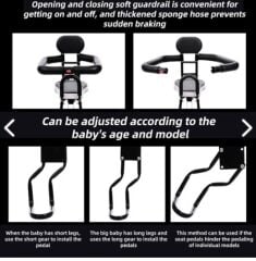 Bisiklet Ön çocuk taşıyıcı e-bike  bisiklet uyumlu  kurulu halde