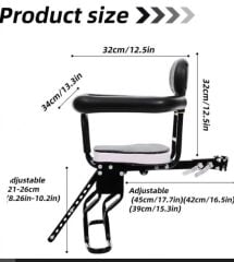 Bisiklet Ön çocuk taşıyıcı e-bike  bisiklet uyumlu  kurulu halde