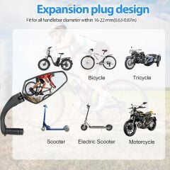 BİSİKLET AYNA E-BIKE AYNA 360°döner başlı çok fonksiyonlu(adet fiyatı)