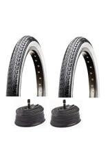 16x175 Beyaz Yanak Iç Dış Lastik Seti (2 Li Takım )