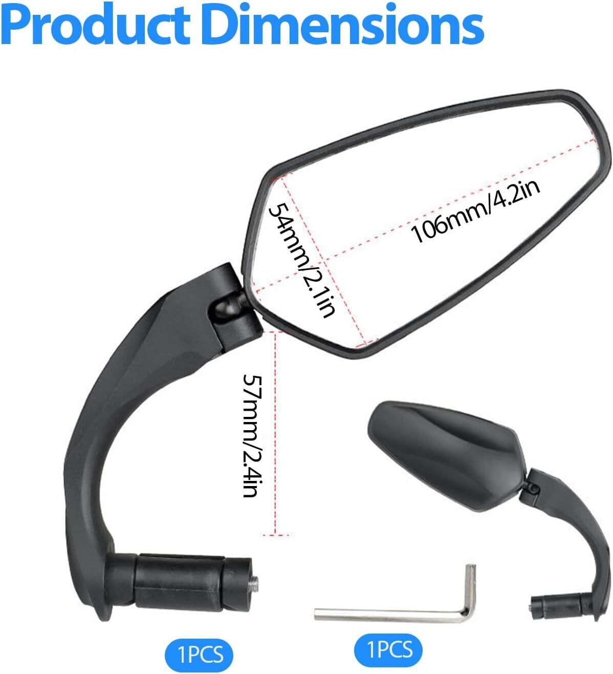 BİSİKLET AYNA E-BIKE AYNA 360°döner başlı çok fonksiyonlu(adet fiyatı)