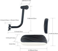 Bisiklet Arka Çocuk Koltuğu Sırt Dayamalı   (Gidonlu) Bagaj Koltuğu (BAGAJ DAHİL DEĞİL)