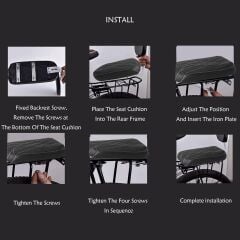 Bisiklet Arka Çocuk Koltuğu Sırt Dayamalı   (Gidonlu) Bagaj Koltuğu (BAGAJ DAHİL DEĞİL)