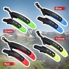 BİSİKLET ÇAMURLUK KIRMIZI  ÖN ARKA PRATİK MONTAJ 24-26-27,5-29 UYUMLU