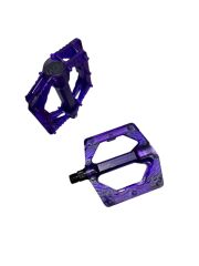 BİSİKLET PLATFORM PEDAL ÇİVİLİ TRANSPARAN MOR  ŞEFFAF