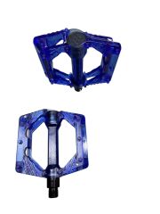 BİSİKLET PLATFORM PEDAL ÇİVİLİ TRANSPARAN MAVİ ŞEFFAF
