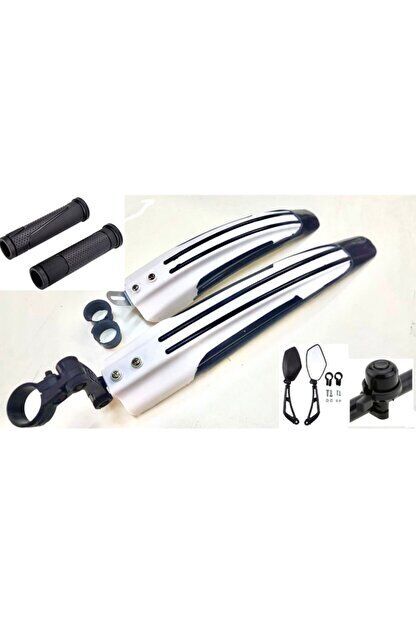 Bisiklet Camurluk Ve Ayna Zil Seti 4 Parça