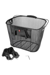 Bisiklet Ön Sepet Kızaklı Dümene Takılan Portatif Model, Bisiklet Gidona Takılan Sepet