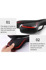 Mtb Sele Inn Jel Takviyeli Hava Kanallı Kırmızı Yumuşak