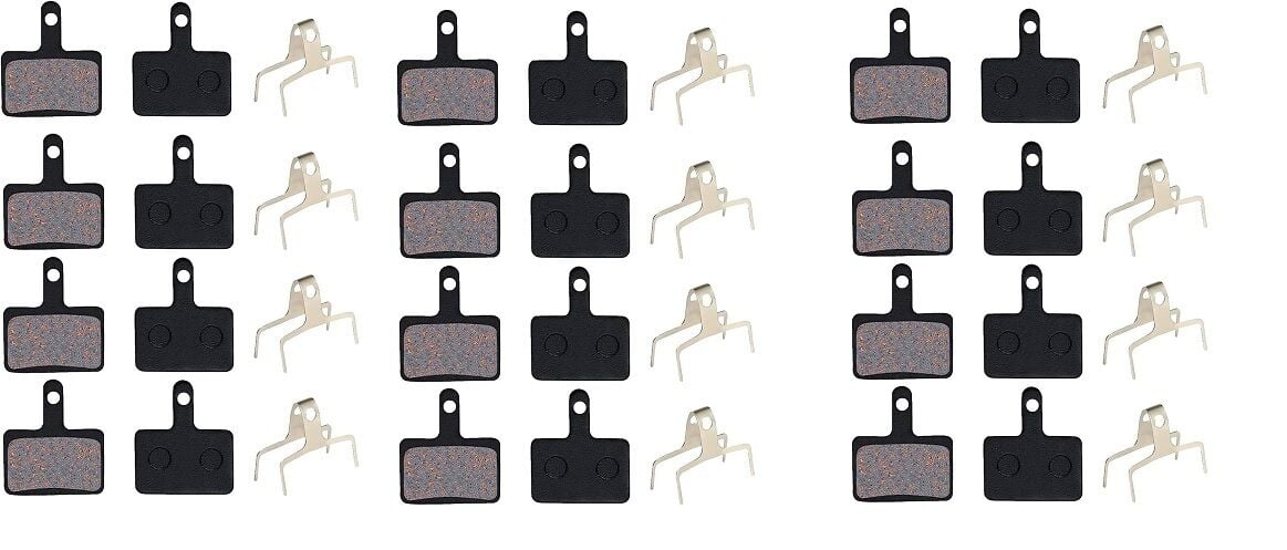 12 Set Bisiklet Hidrolik Mekanik Disk Kaliper Fren Balatası BP 10 KARE Model Bisiklet Balata