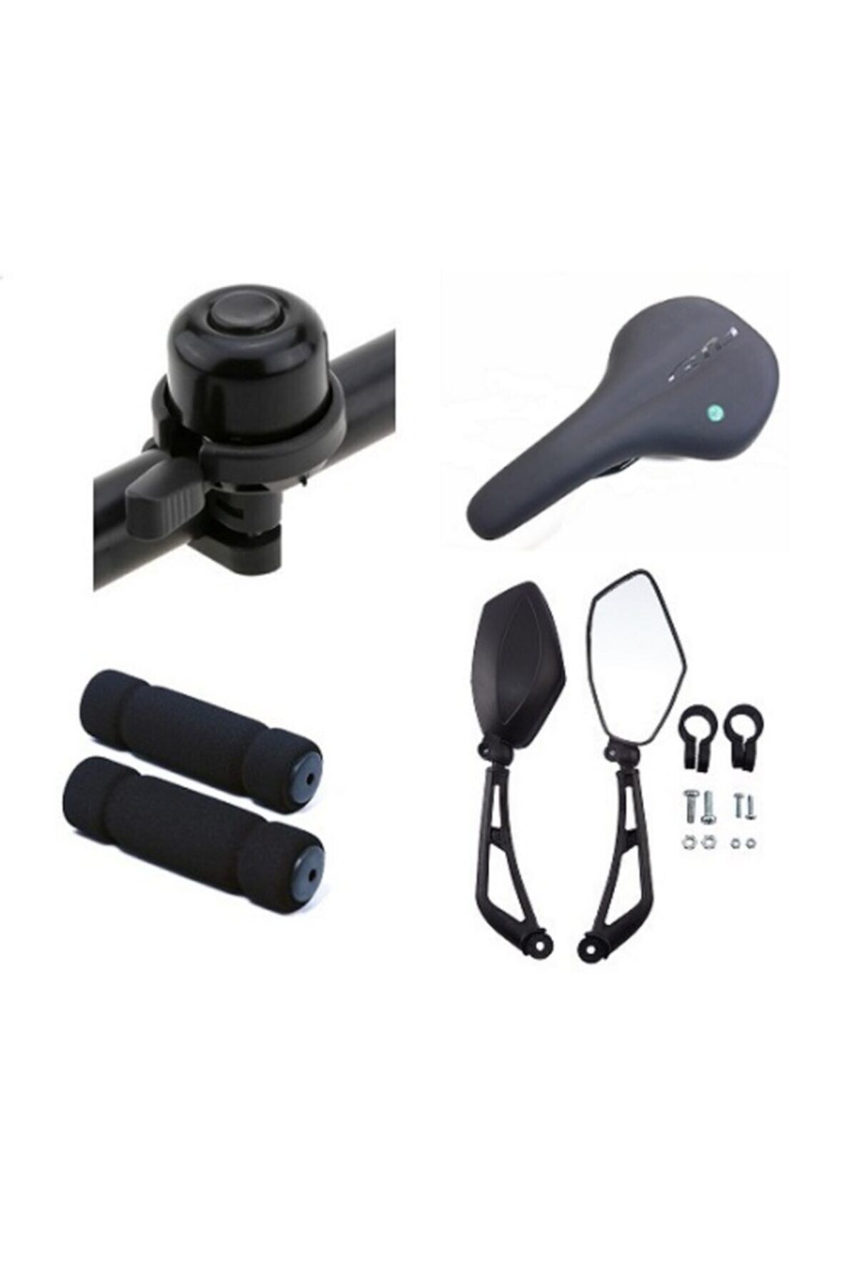 Bisiklet Sele Ve Aksesuar Seti 4 Parça