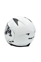 Çene Açılır Kask Vizörlü Ece Belgeli Beyaz