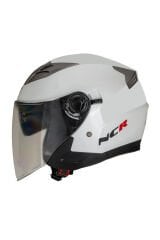 Jet Çenesiz Kask Beyaz (ECE BELGELİ)