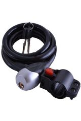 Bisiklet Kilit 12*150 Spıral Dolamalı Yüksek Güvenlik Siyah