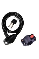 Bisiklet Kilit 12*150 Spıral Dolamalı Yüksek Güvenlik Siyah