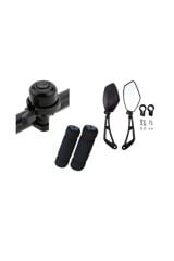 Bisiklet Tın Tın Zil Uyarı Seti 3 Parça ( Zil Ayna Sünger Elcik)