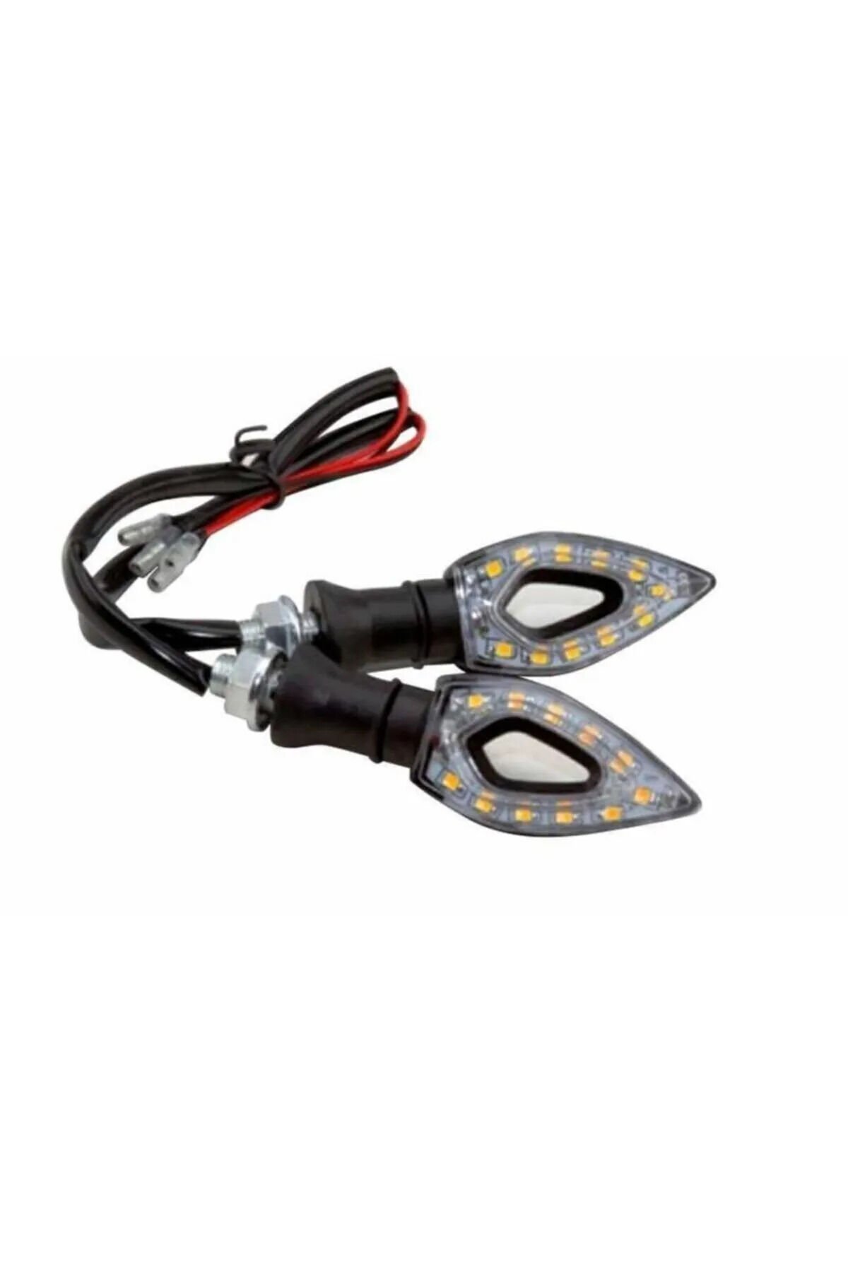 Motosiklet Ledli Üçgen Sinyal [sarı Işık] 2 Adet