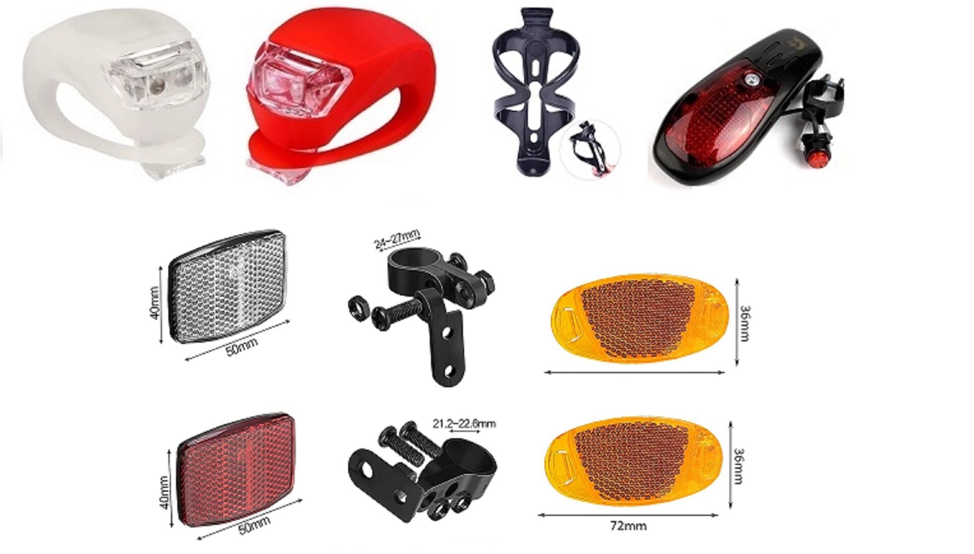 BİSİKLET AYDINLATMA VE DEKORASYON SETİ 5 PARÇA
