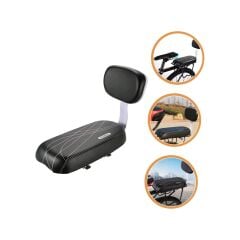 Bisiklet Arka Koltuğu Sele Çocuk ve Yetişkin Için Sırtlıklı Yumuşak Minder Bagaj Koltuğu