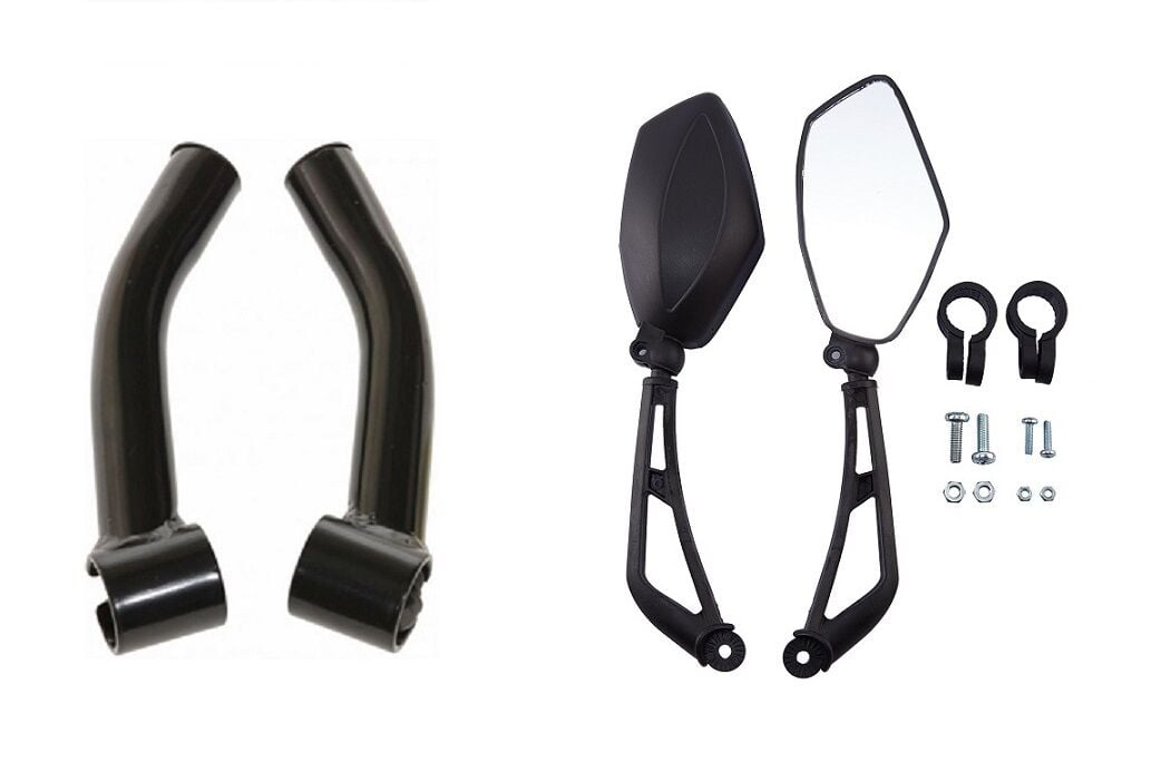 BİSİKLET BAREND ( BOYNUZ )- KELEPÇELİ AYNA SET HALİNDE