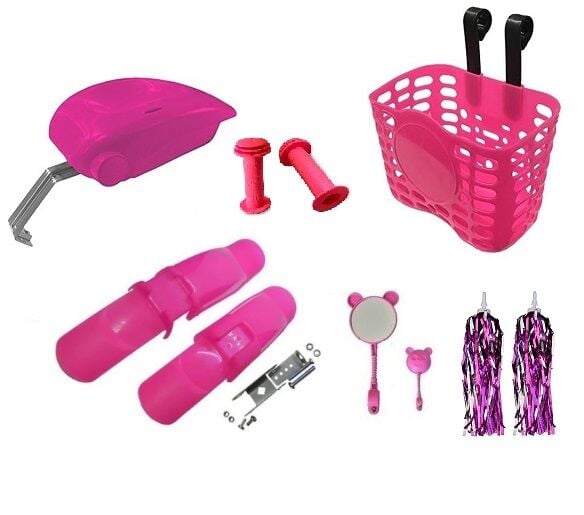 BİSİKLET PEMBE DEKORASYON SET QUEEN 6 PARÇA KOMBİN