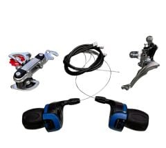 Bisiklet vites takımı ty05 mavi komple set