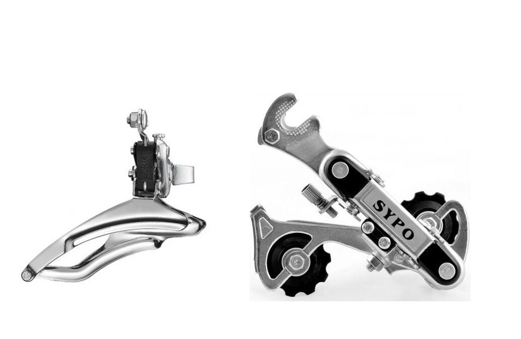 Ümit Bisiklet Arka Aktarıcı&Ön Aktarıcı Set Halinde Gri