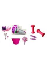 BİSİKLET PRENSES DEKORATİF SET 7 PARÇA  (ZİL AYNA SELE SEPET PÜSK