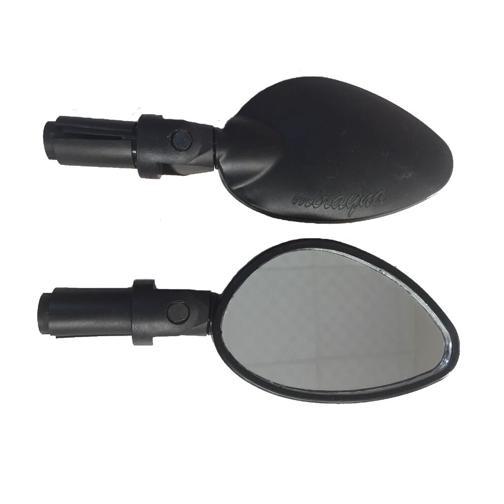 Bisiklet Dikiz Aynası Oval Ergonomik Tasarım Siyah