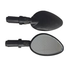 Bisiklet Dikiz Aynası Oval Ergonomik Tasarım Siyah