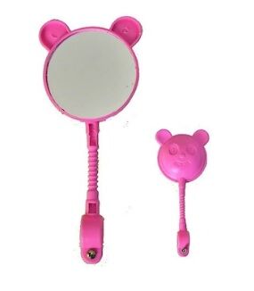 Bisiklet Dekoratif Set Pembe Ayna Zil Püskül 3'lü Prenses Set