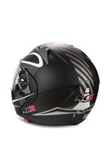 Çene Açılır Kask Vizörlü Monster Mat Siyah Ece Belgeli