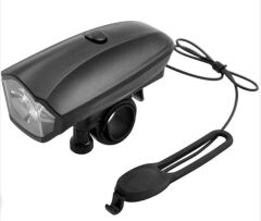 Jing Yi Bisiklet Dijital Korna Işık 120 Desibel Siyah