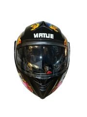 Çene Açılır Kask Vizörlü  Devıl Icon star Ece Belgeli