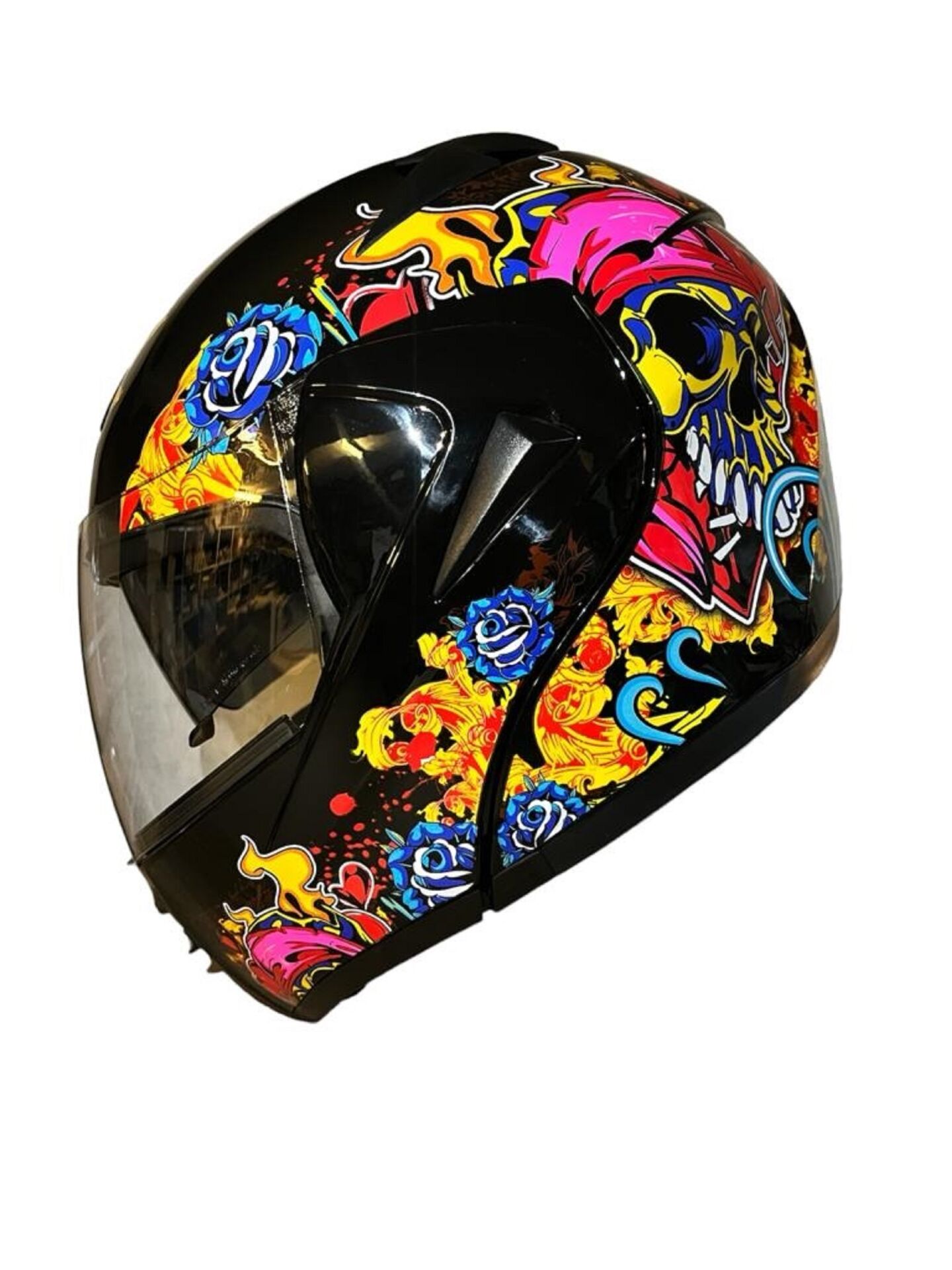 Çene Açılır Kask Vizörlü  Devıl Icon star Ece Belgeli