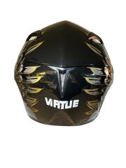 Çene Açılır Kask Vizörlü Siyah Gold Icon Ece Belgeli