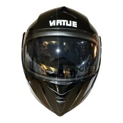 Çene Açılır Kask Vizörlü Siyah Ece Belgeli