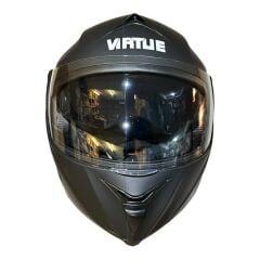 Çene Açılır Kask Vizörlü Mat Siyah Ece Belgeli