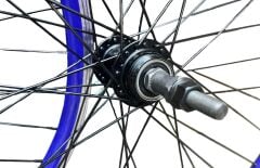 26 çift kat jant mavi rulmanlı göbek siyah tel ön arka jant seti