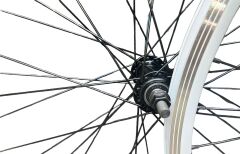 26 çift kat jant beyaz rulmanlı göbek siyah tel ön arka jant seti