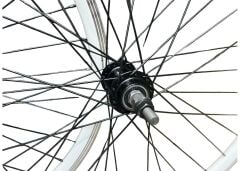 26 çift kat jant beyaz rulmanlı göbek siyah tel ön arka jant seti